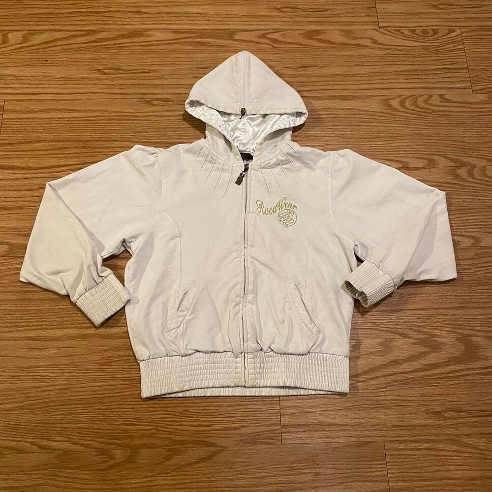 Rocawear Women's Cream and White Jumper
